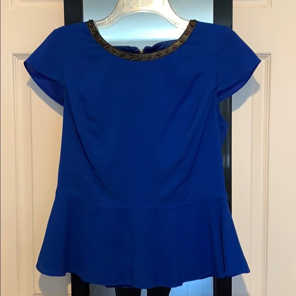 Express Tops - Express Blue peplum blouse